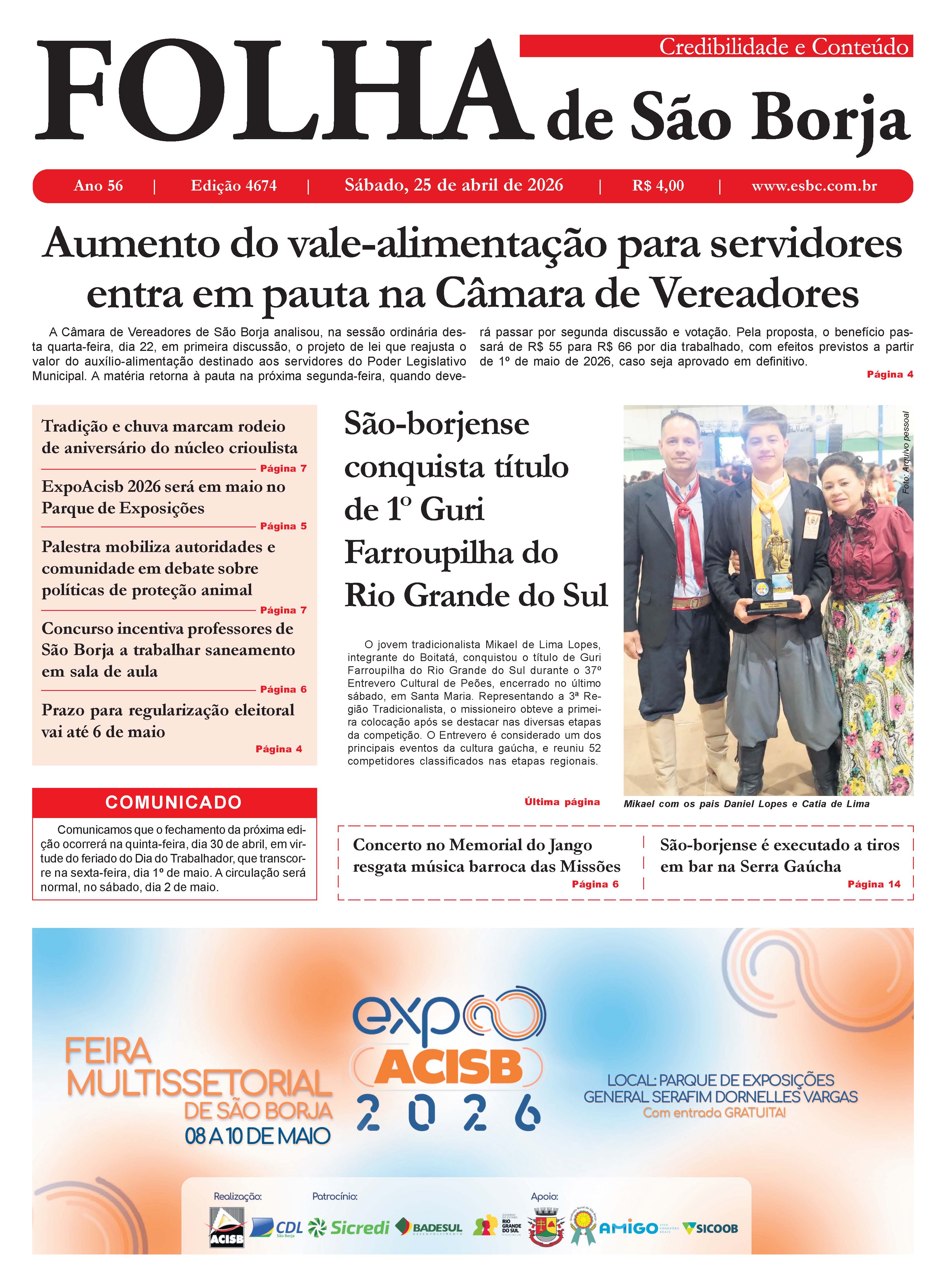 25 de abril de 2026