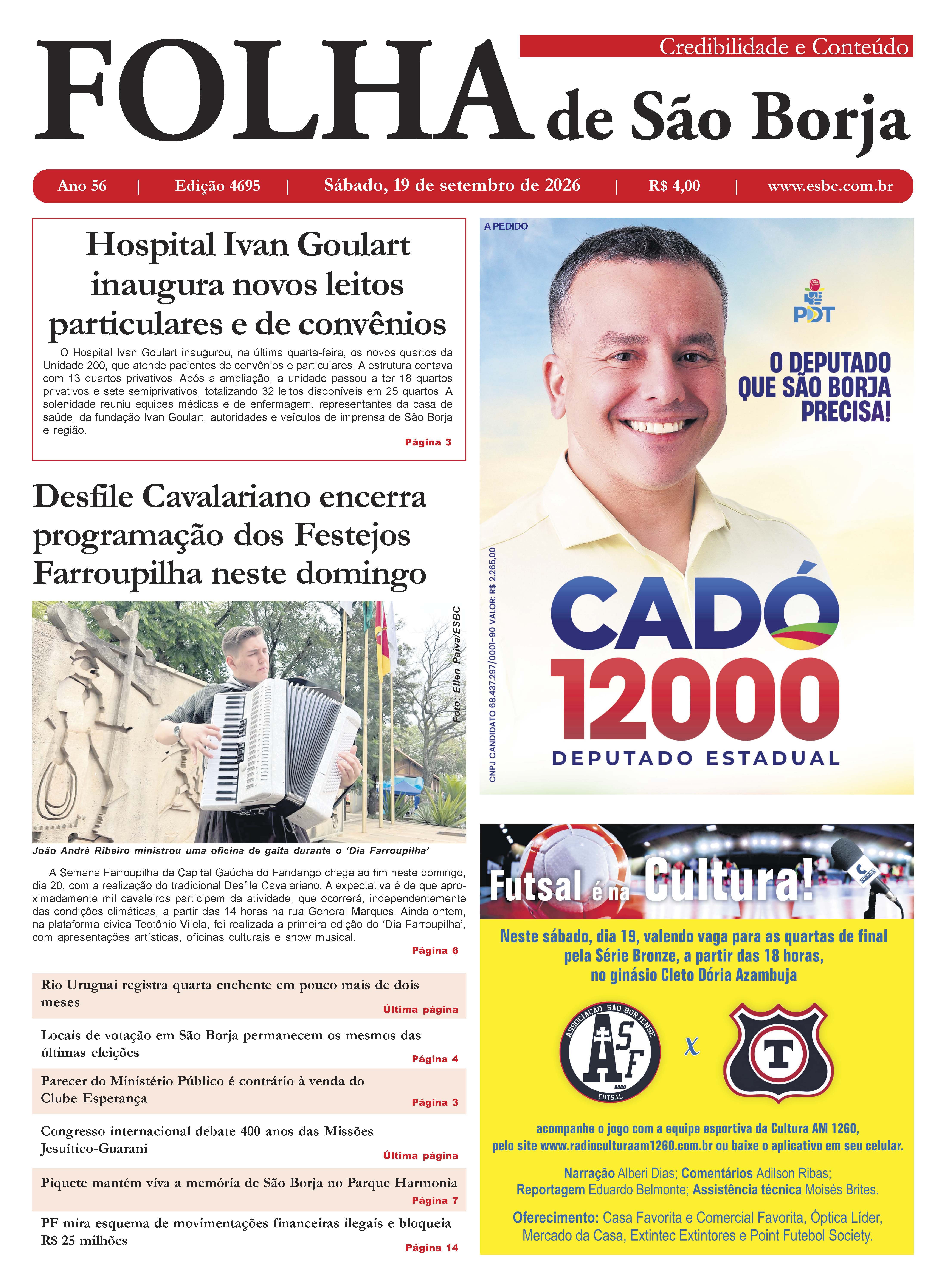 19 de setembro de 2026