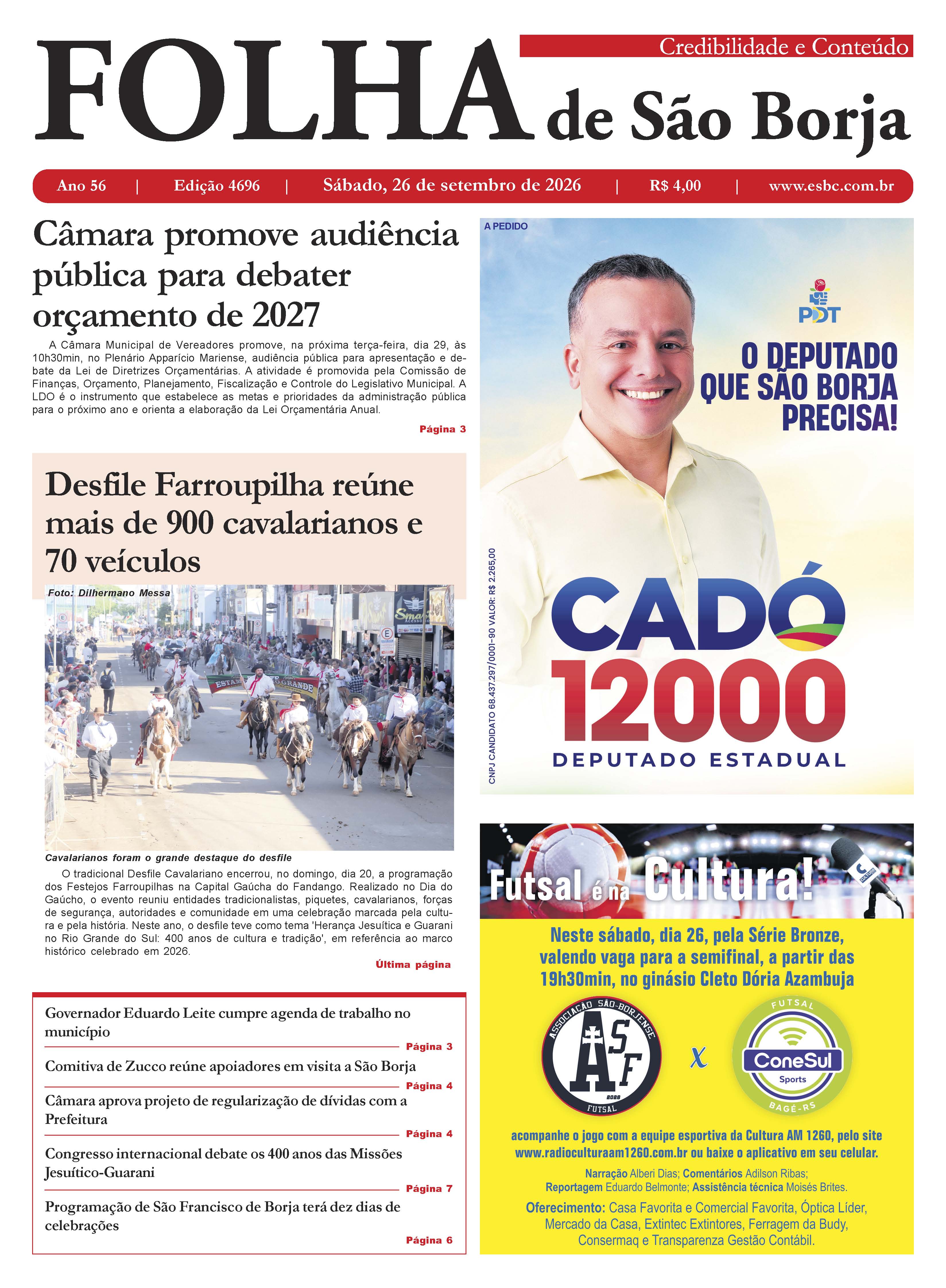 26 de setembro de 2026