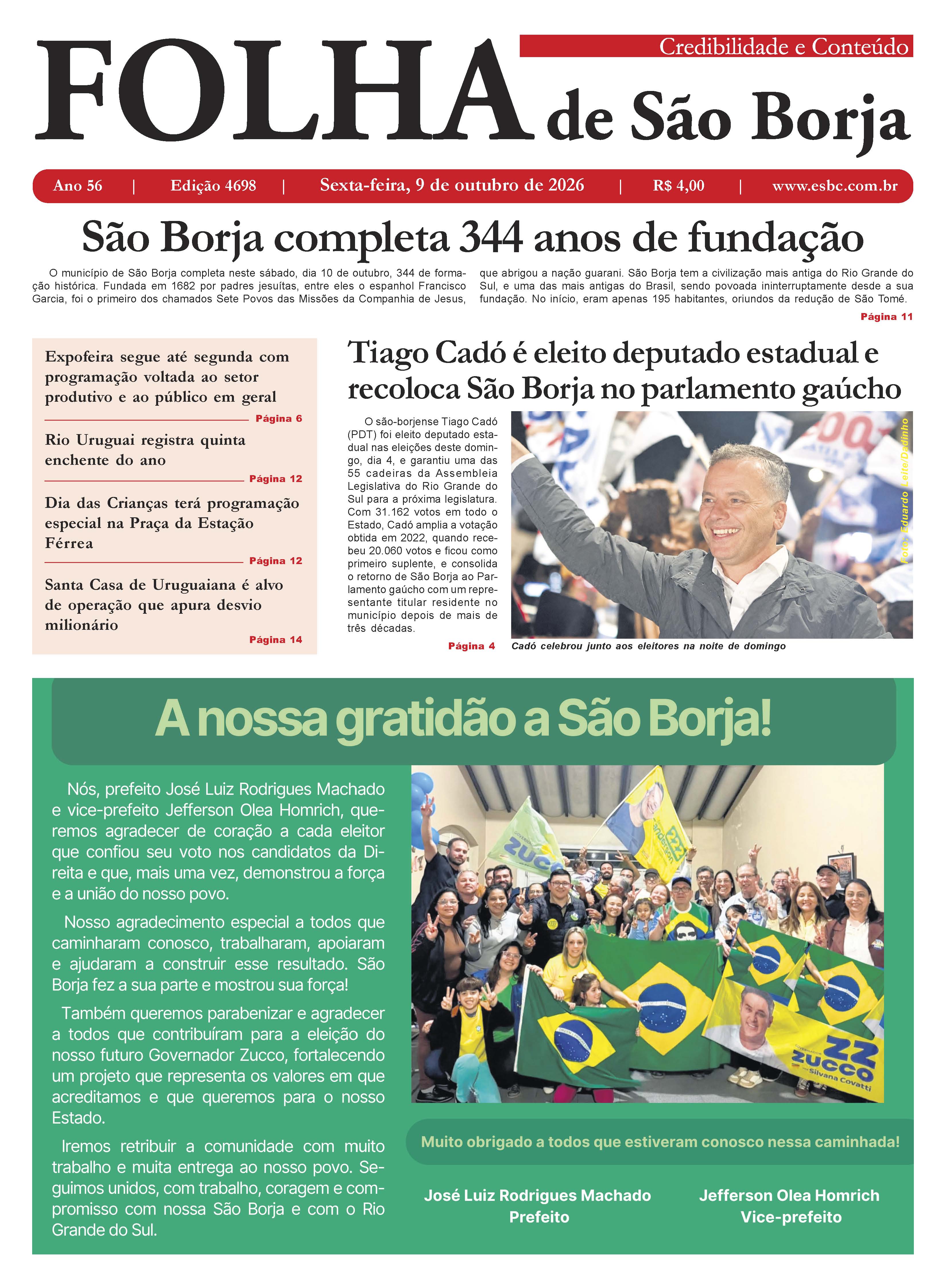 9 de outubro de 2026