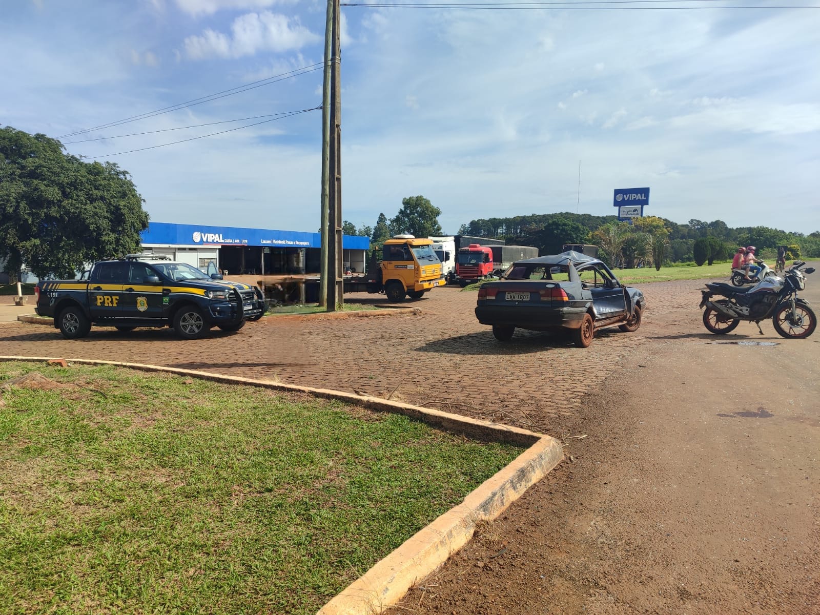 PRF atende acidente de trânsito com lesões em São Luiz Gonzaga