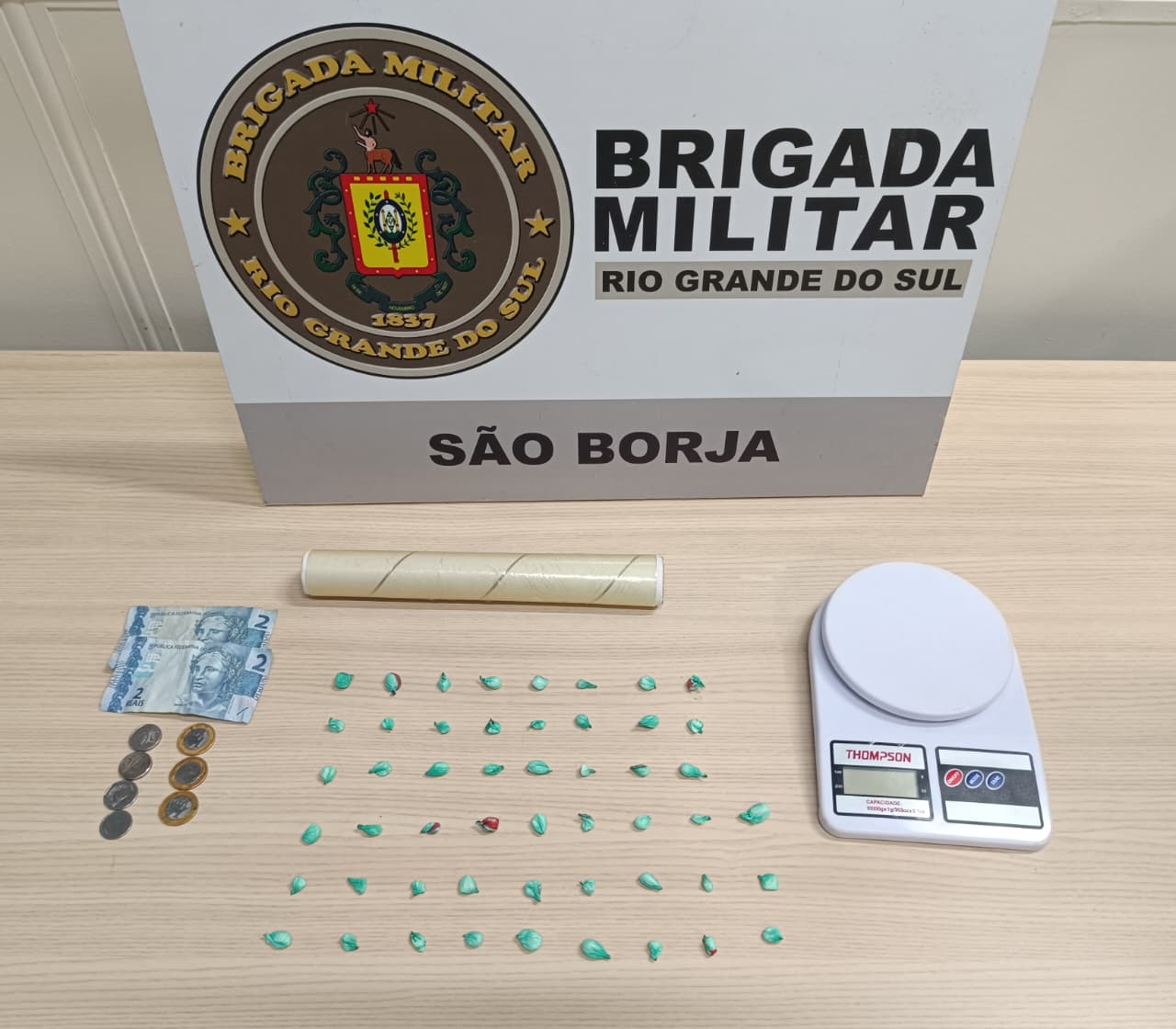 Brigada Militar prende homem por tráfico de drogas em São Borja