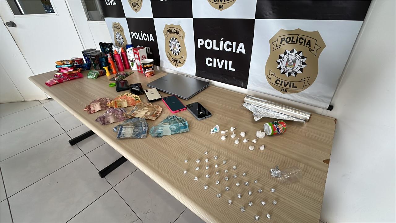 Polícia Civil prende homem por tráfico de drogas na Vila Leonel Brizola, em São Borja