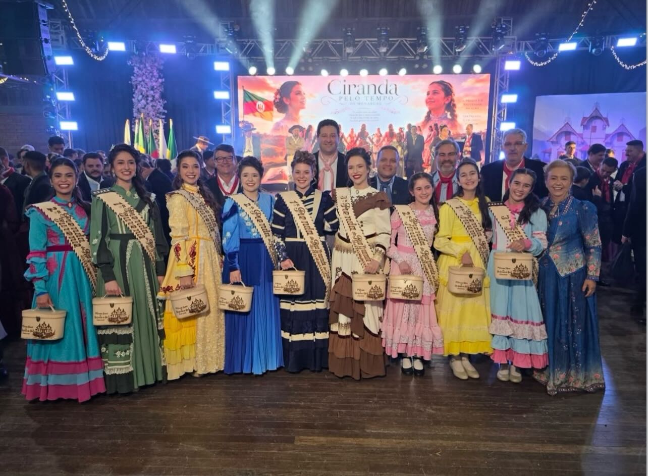 São Borja conquista destaque estadual na 55ª Ciranda Cultural de Prendas com faixa para Yasmin Sauer