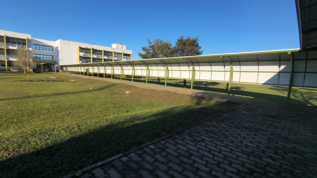 Unipampa inaugura área coberta de acesso ao Restaurante Universitário