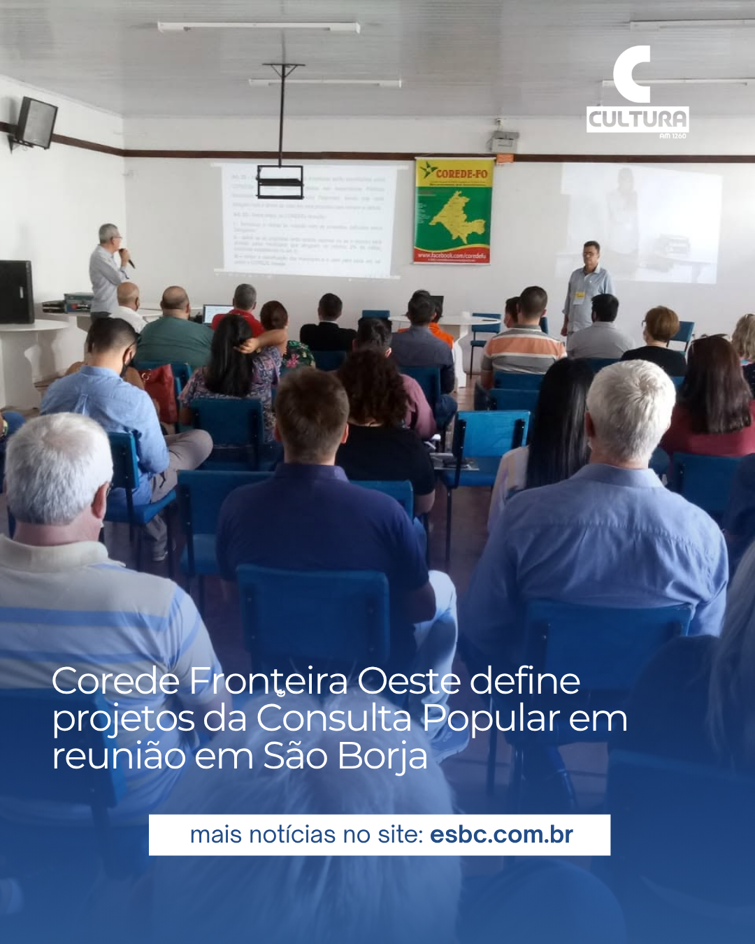 Corede Fronteira Oeste define projetos da Consulta Popular em reunião em São Borja