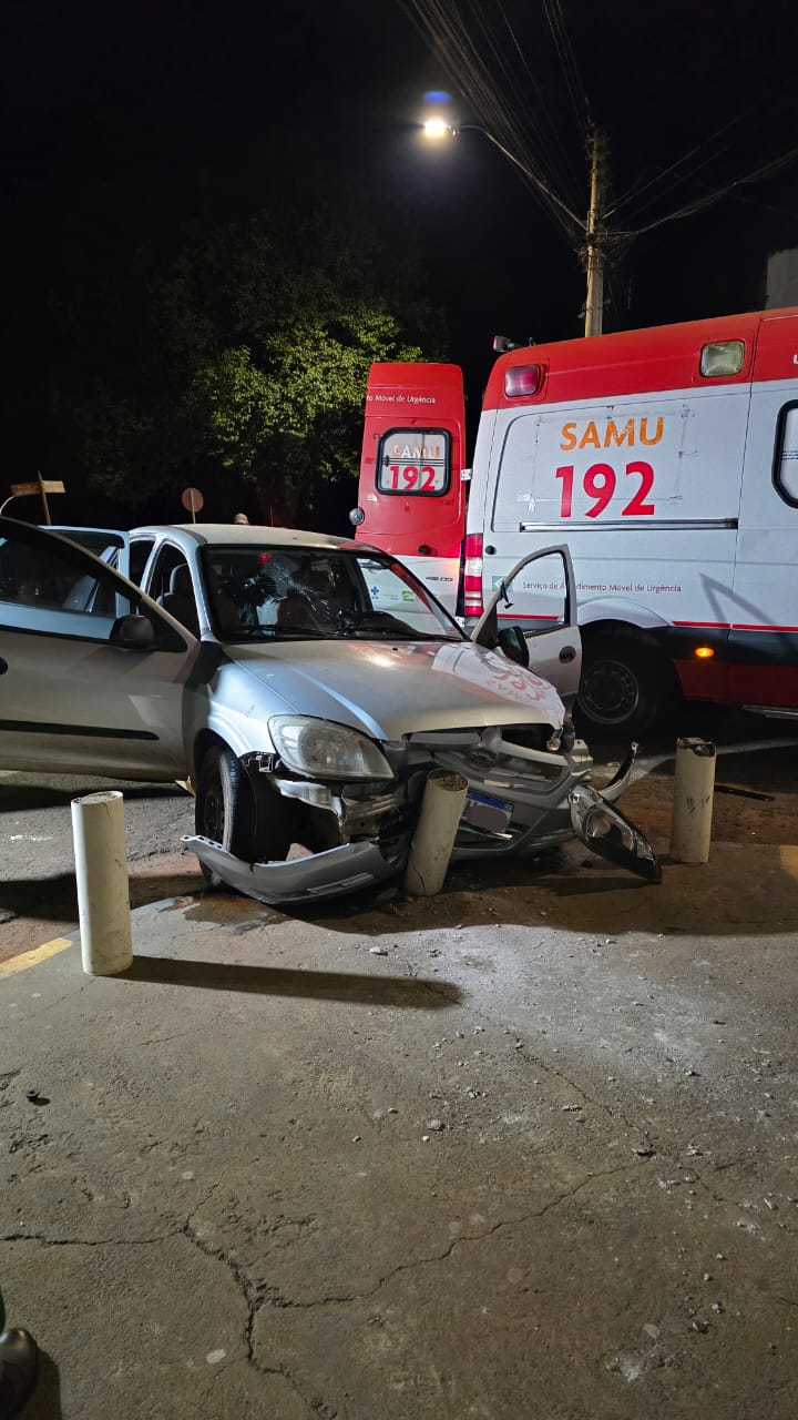 Acidente entre carro e moto mobiliza equipes de resgate em São Borja