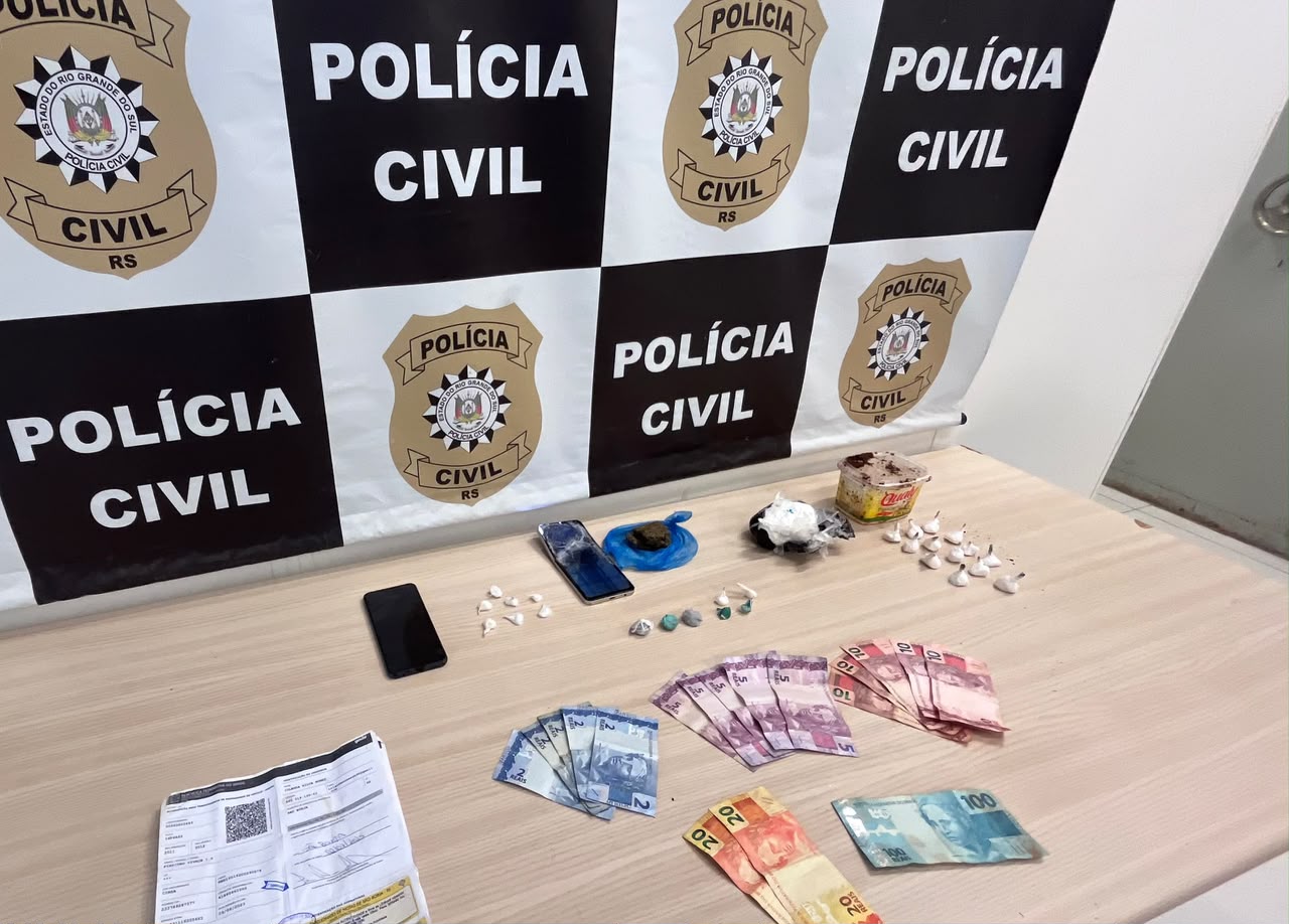 Força-tarefa da Polícia Civil desarticula esquema de tráfico em São Borja