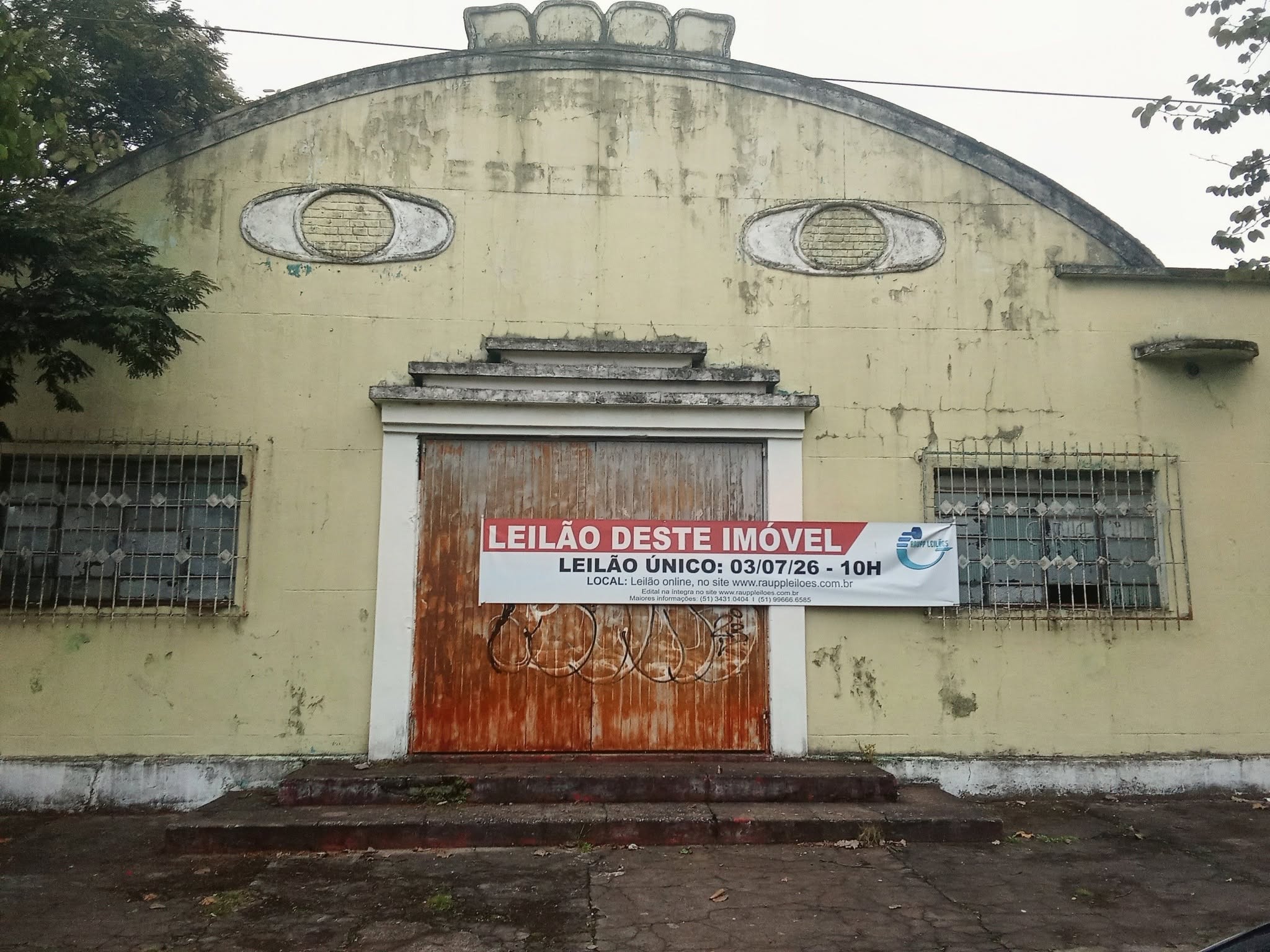 Antigo Clube Esperança vai a leilão nesta sexta-feira em São Borja