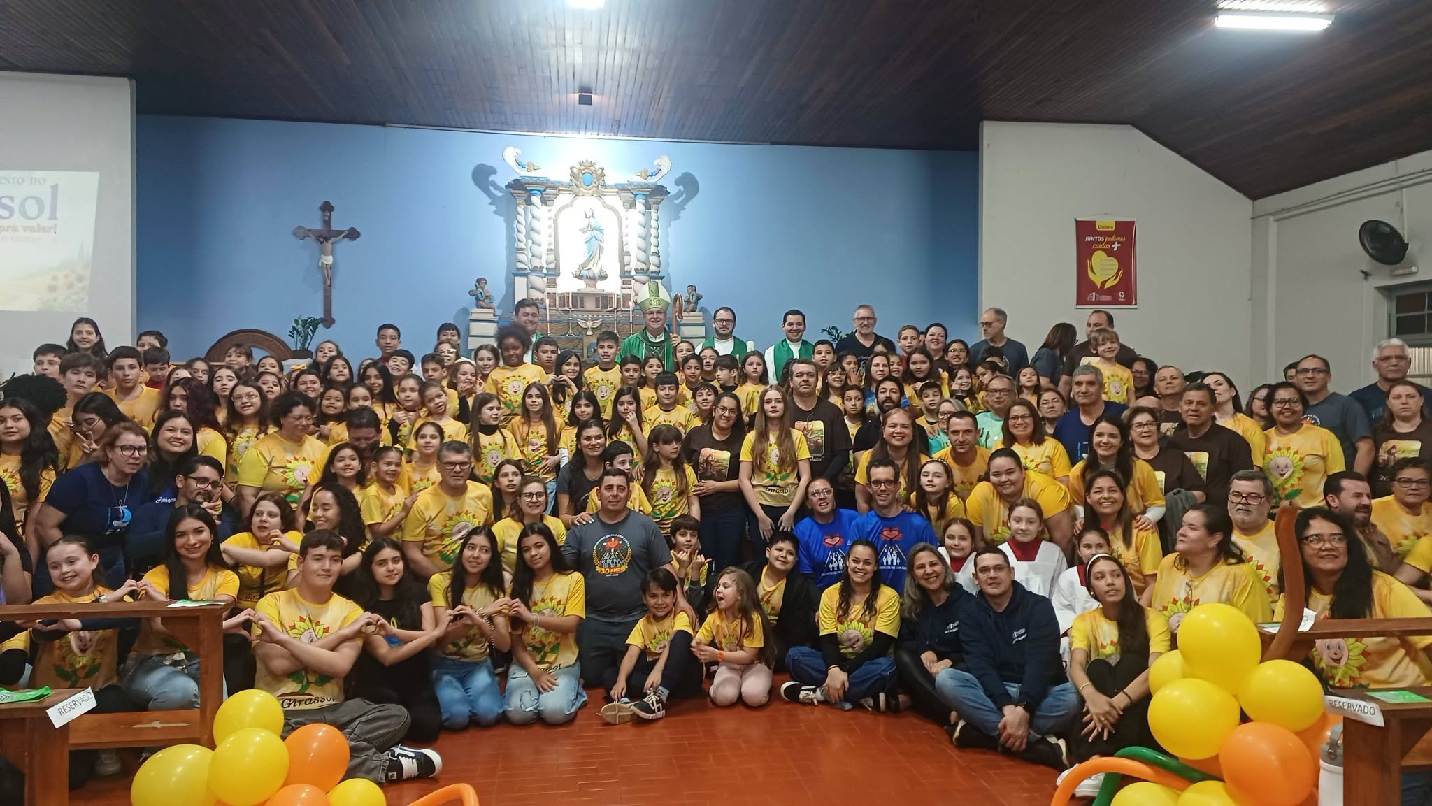 Retiro Girassol reúne 62 crianças em experiência de fé e integração em São Borja