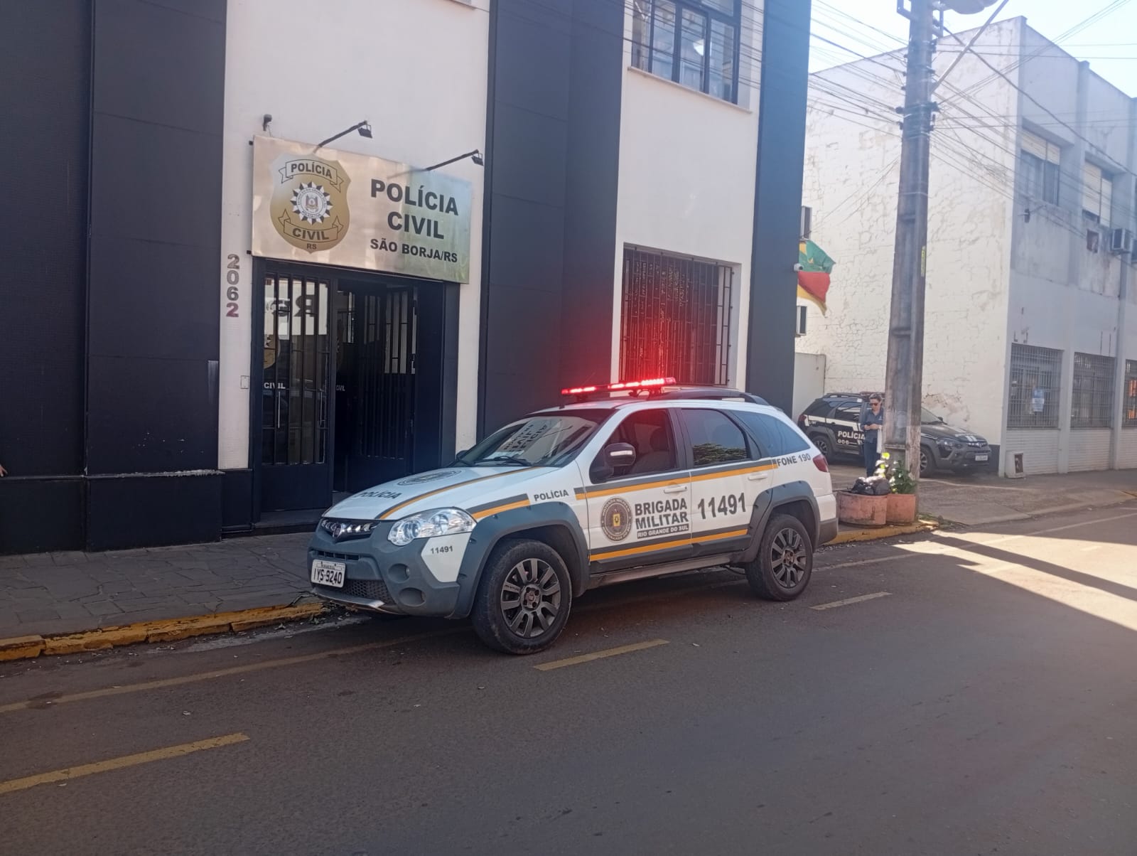 Brigada Militar prende dois suspeitos de furto em intervalo de poucas horas em São Borja