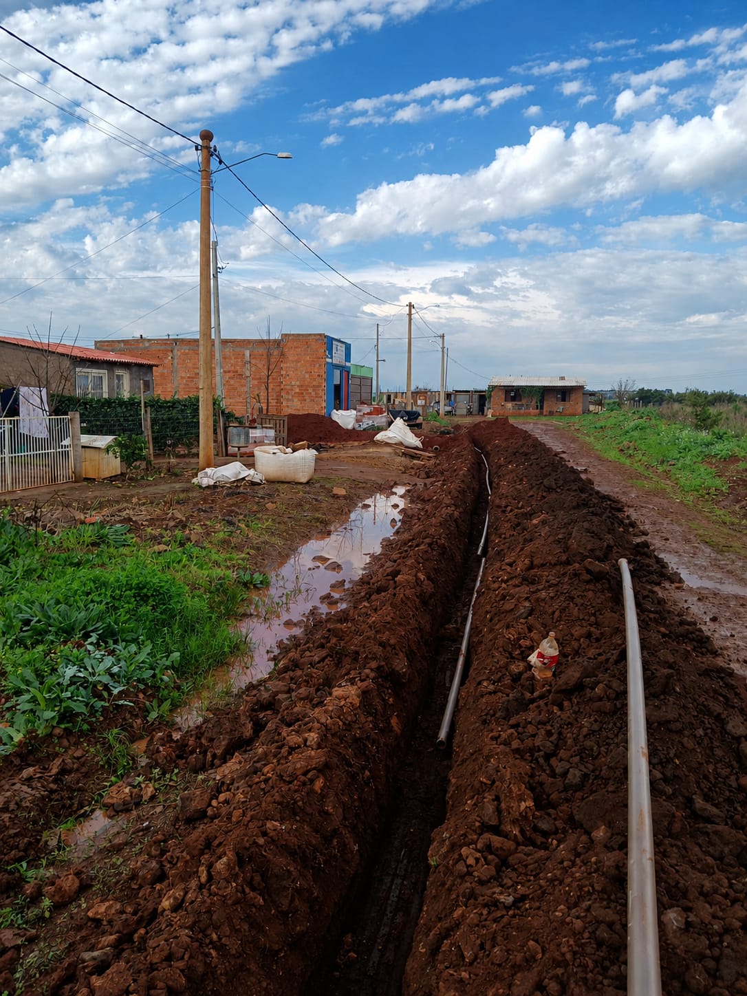 Corsan amplia rede de água para atender novo loteamento em São Borja