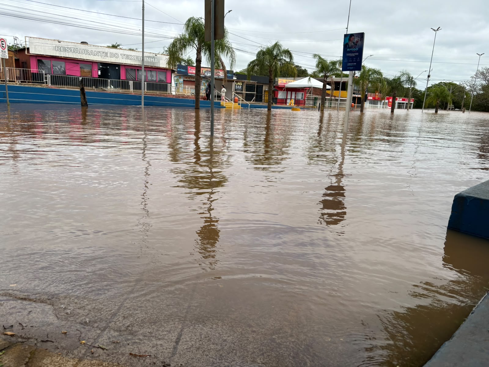 São Borja registra vento de 119 km/h e chuva de 57 mm no fim de semana