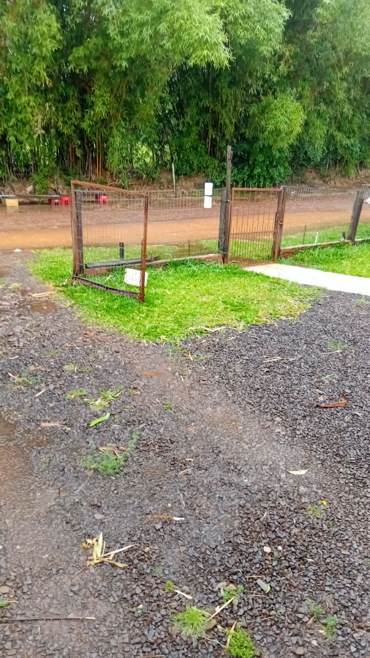 Forte chuva atinge São Borja durante a madrugada e provoca alagamentos