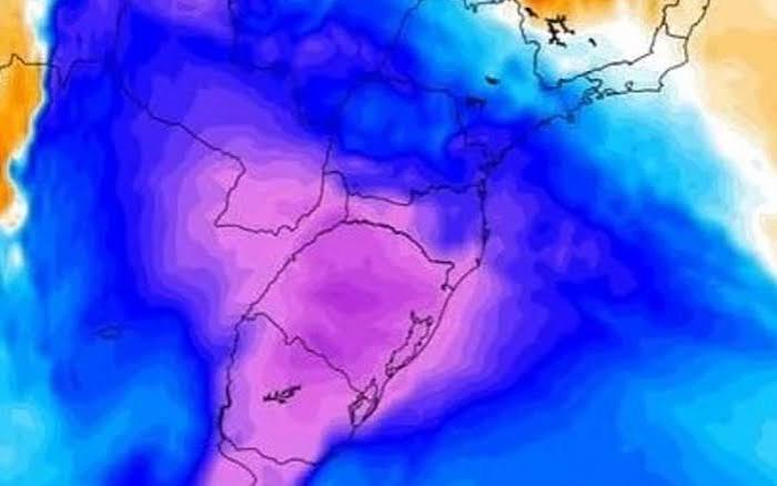 Massa de ar frio deve prolongar período de temperaturas baixas em São Borja